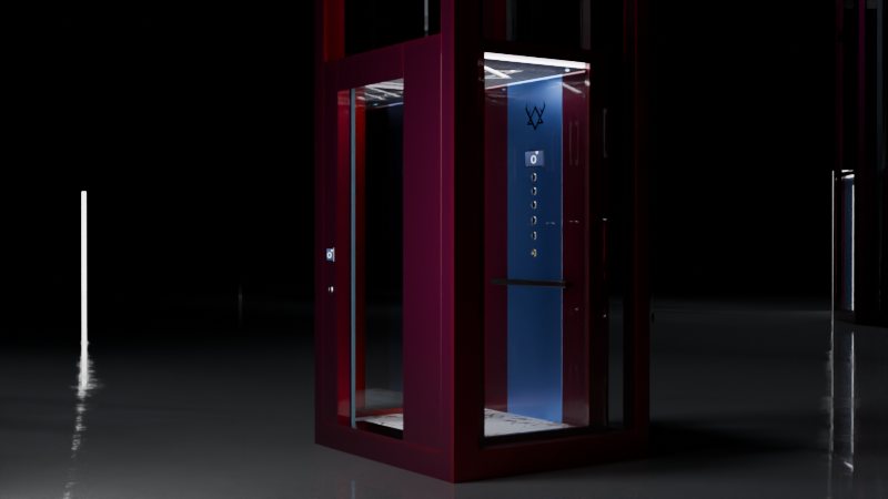 Small lift for home in residential building