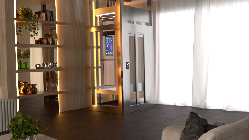 House elevators for villas with modern design and safety features