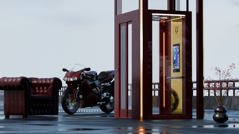 luxury household elevator