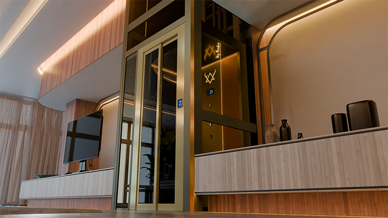 TÜV SÜD certified home lift safety features for residential use