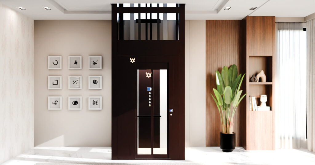 Affordable home lift price in Goa with installation in a luxury villa