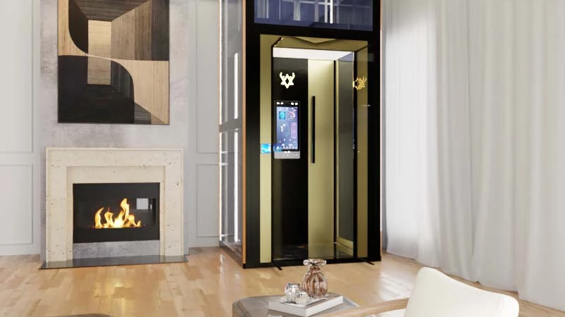 Hydraulic home elevator for residential homes in Andhra Pradesh